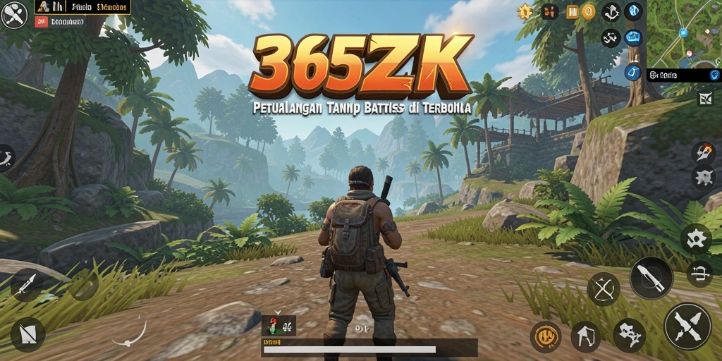 Screenshot gameplay 365ZK menampilkan keindahan dunia terbuka