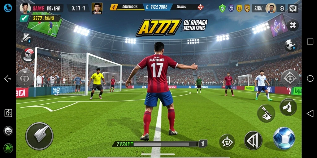 Gameplay A7777 yang menampilkan pertarungan olahraga yang mendebarkan.