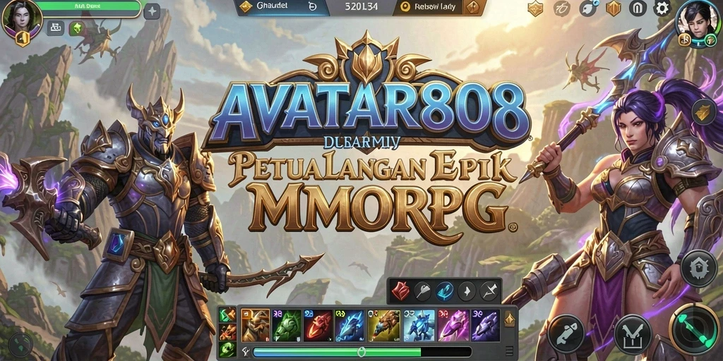 Tangkapan layar gameplay AVATAR808 yang menampilkan aksi seru dalam dunia MMORPG.