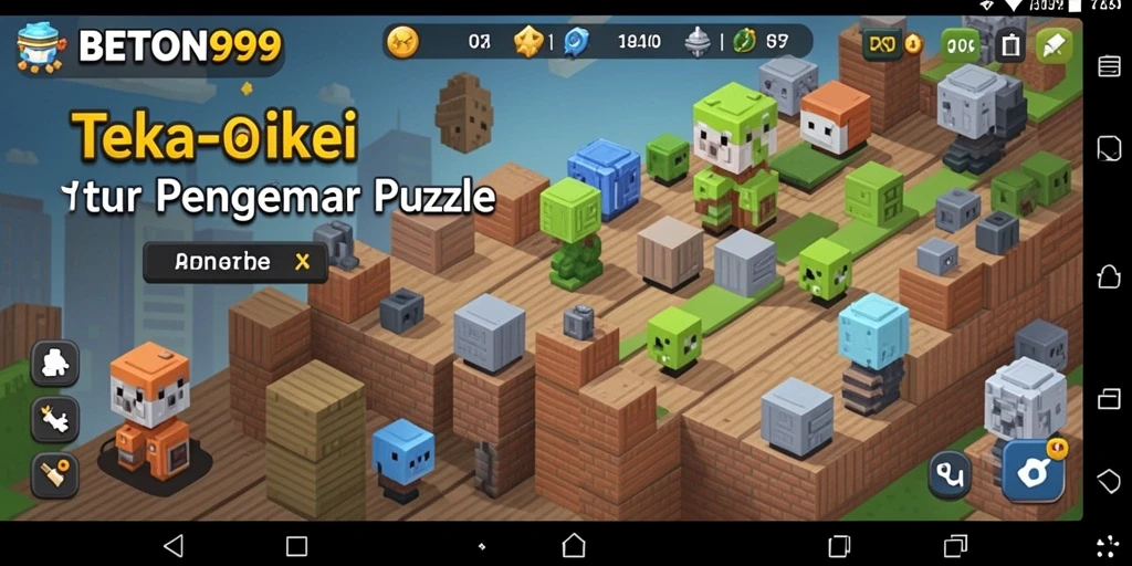Gameplay BETON999 yang seru dan menantang puzzle.
