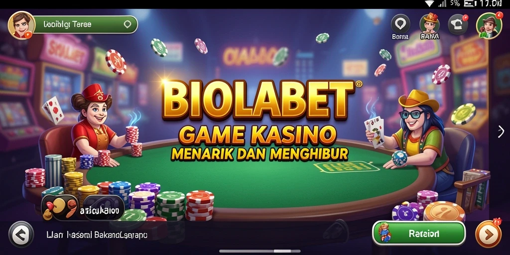 Tampilan menarik dan interaktif dari gameplay Kasino BIOLABET.