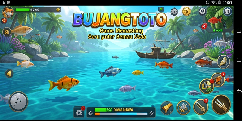 Tampilan menarik dari gameplay memancing di BUJANGTOTO.