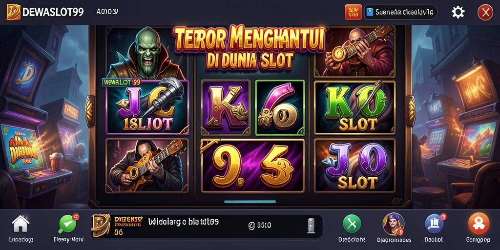 Tampilan permainan DEWASLOT99 dengan elemen horror yang mendebarkan.