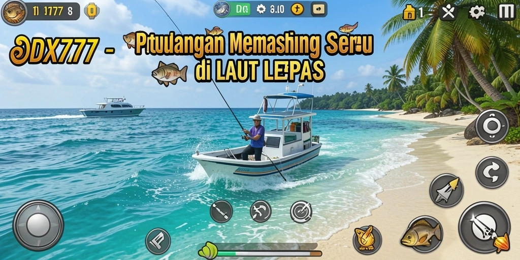 Tangkapan ikan menakjubkan dalam layar IDX777 di tengah lautan.