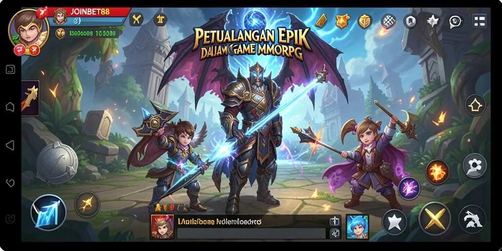 Gameplay seru dalam JOINBET88 yang memukau pemain MMORPG.