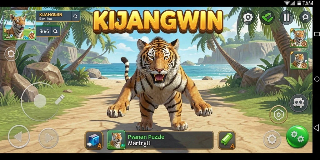 Tampilan screenshot KIJANGWIN menunjukkan gameplay Puzzle yang seru.