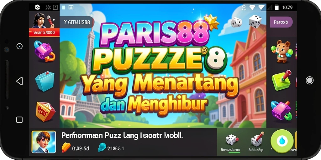 Tampilan gameplay PARIS88 yang menarik dengan berbagai teka-teki menantang.