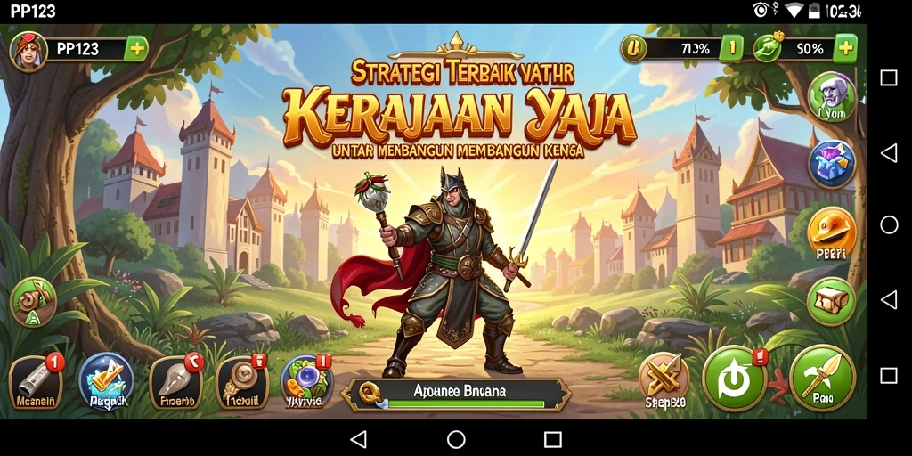 Tampilan gameplay menarik dari PP123 yang menampilkan strategi mendalam.