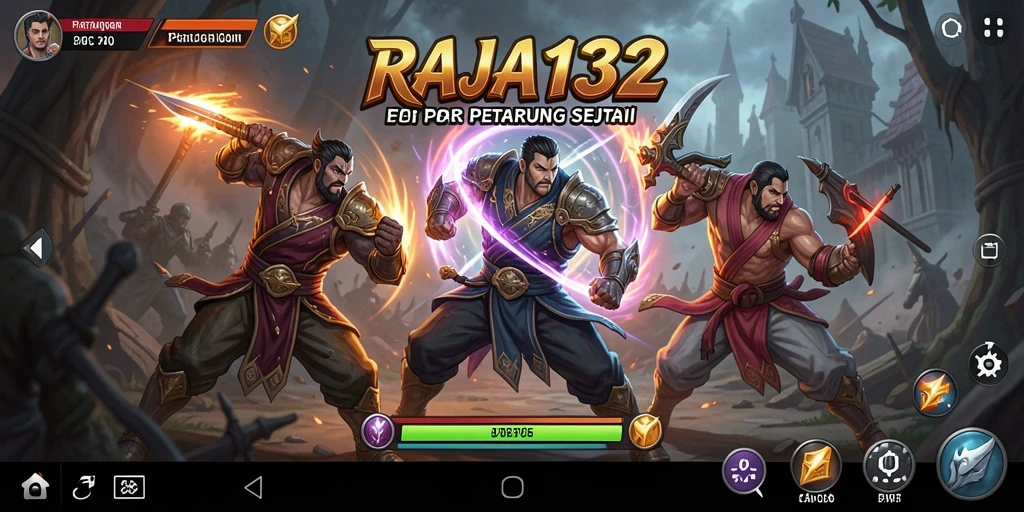 Screenshot gameplay RAJA132 menampilkan pertarungan seru antara karakter-karakter ikonik.