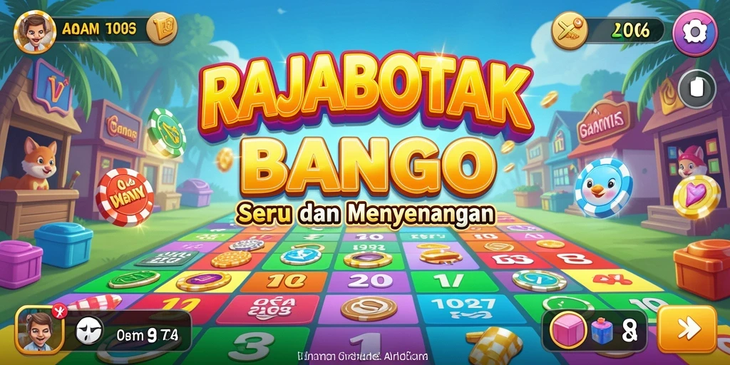 Tampilan gameplay seru RAJABOTAK saat bermain Bingo.