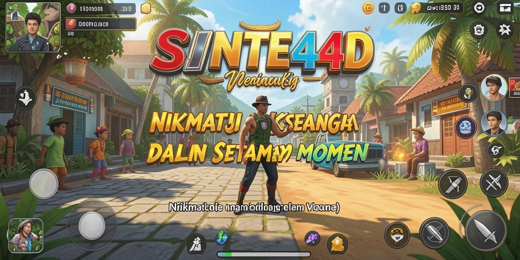 Tampilan menarik gameplay SINTE4D yang penuh warna.