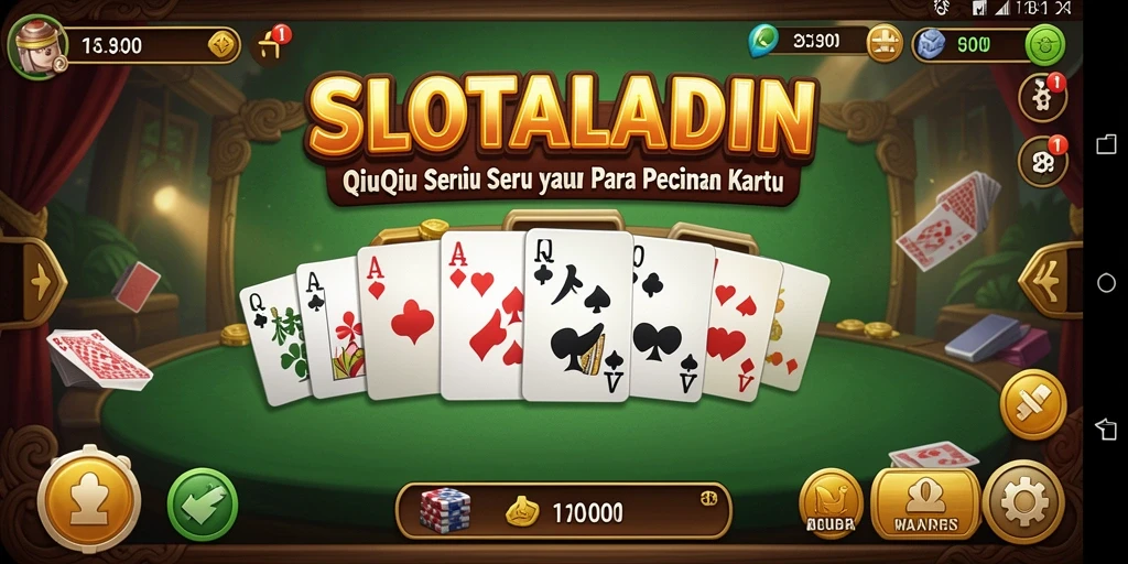 Tampilan gameplay QiuQiu yang menegangkan di SLOTALADIN.