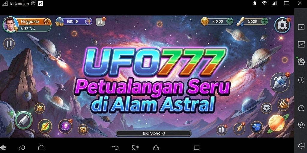 Gameplay menakjubkan UFO777 saat menjelajahi planet baru.